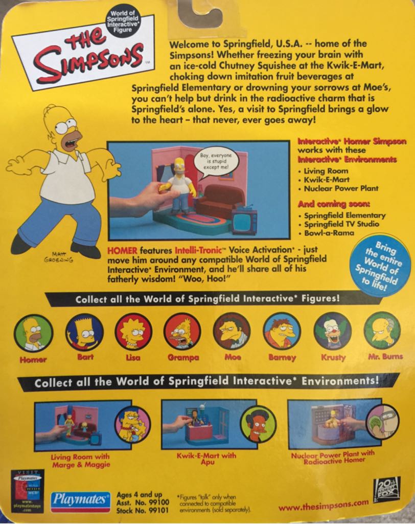 THE SIMPSONS: Homer Simpson - Playmates (The Simpsons) action figure collectible [Barcode 043377991014] - Main Image 2