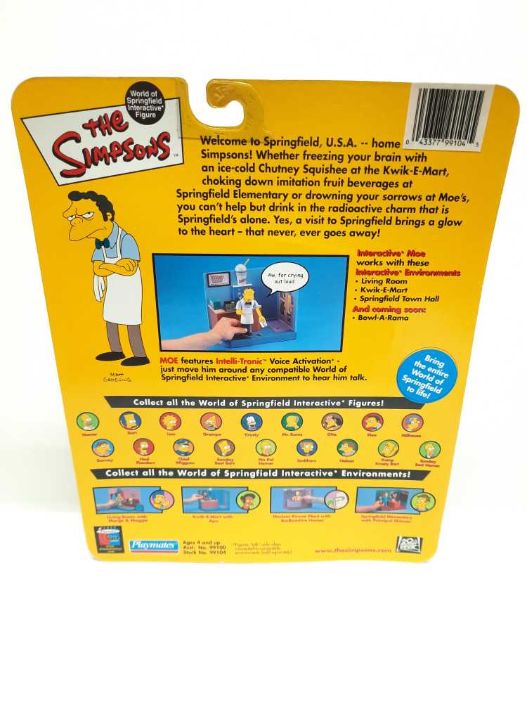 Moe - Playmates (World of Springfield: Simpsons) action figure collectible [Barcode 043377991045] - Main Image 2