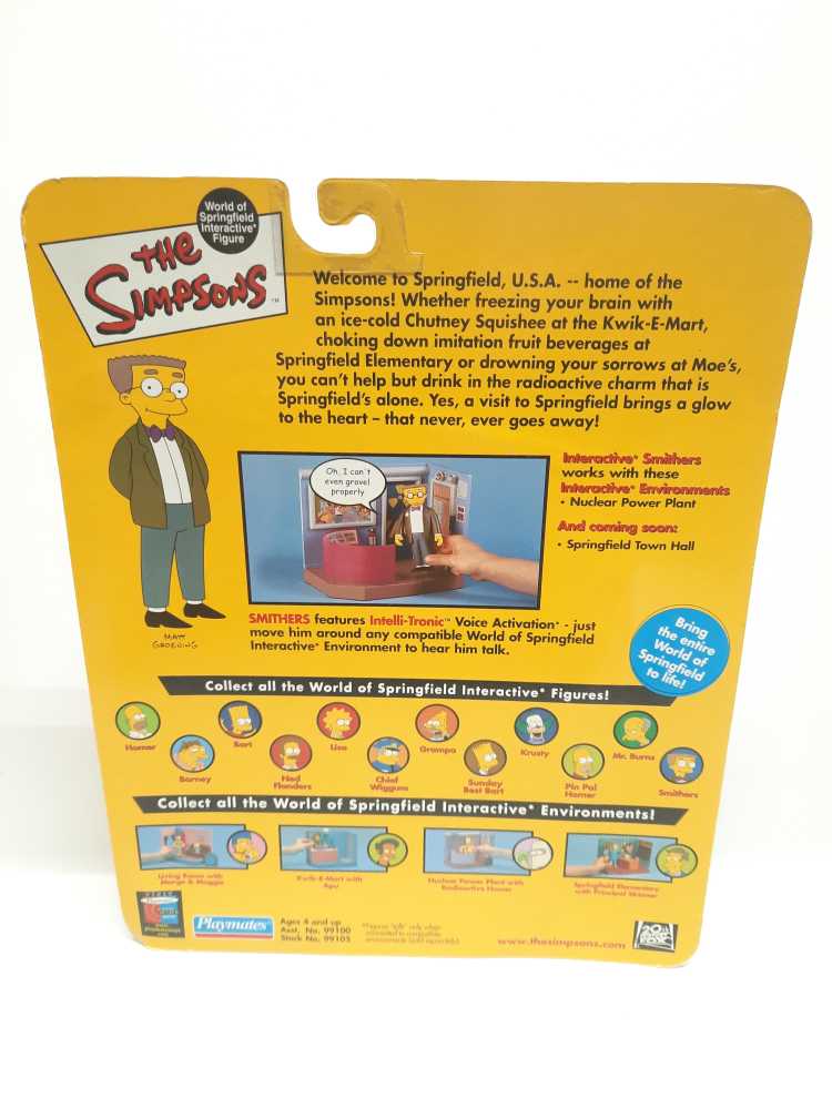 The Simpsons - WOS - Smithers - Playmates (World of Springfield: Simpsons) action figure collectible [Barcode 043377991052] - Main Image 2