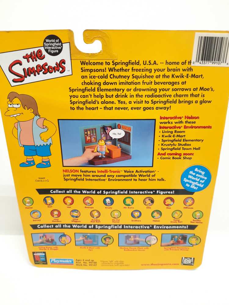 Nelson - Playmates (World of Springfield: Simpsons) action figure collectible [Barcode 043377991076] - Main Image 2
