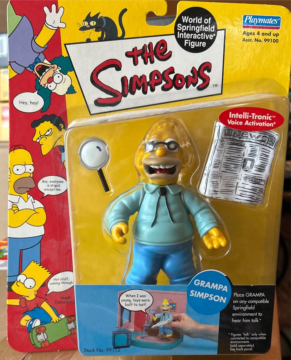 The Simpsons - WOS - Grampa Simpson - Playmates (World of Springfield: Simpsons) action figure collectible [Barcode 043377991120] - Main Image 3