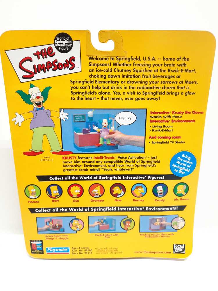 Krusty The Clown - Playmates (World of Springfield: Simpsons) action figure collectible [Barcode 043377991144] - Main Image 2