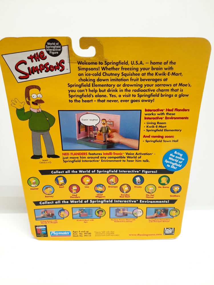 Simpsons Ned Flanders - Playmates (World of Springfield: Simpsons) action figure collectible [Barcode 043377991151] - Main Image 2
