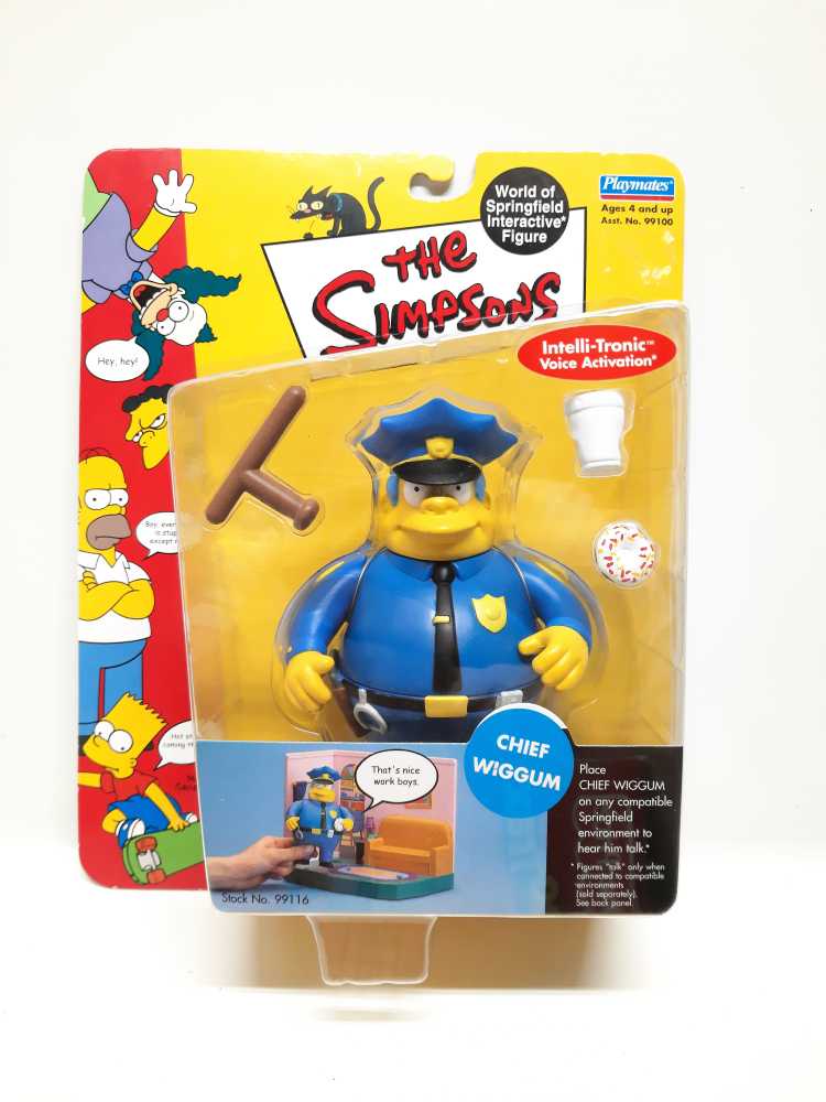 The Simpsons - WOS - Chief Wiggum - Playmates (The Simpsons) action figure collectible [Barcode 043377991168] - Main Image 2