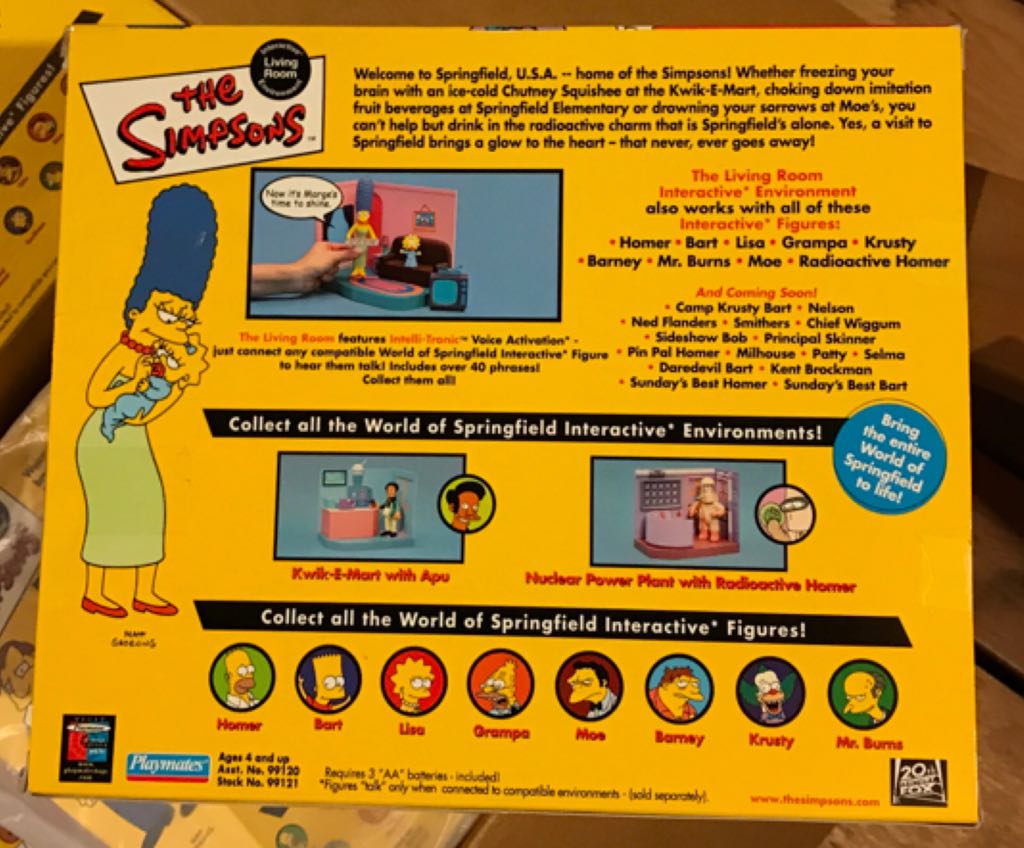 Simpson’s - Living Room - Playmates (The Simpsons) action figure collectible [Barcode 043377991212] - Main Image 2