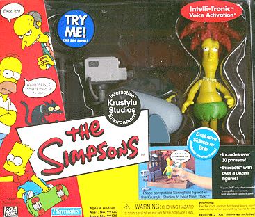 Krustylu Studios with Sideshow Bob  - Playmates (The Simpsons) action figure collectible [Barcode 043377991250] - Main Image 2