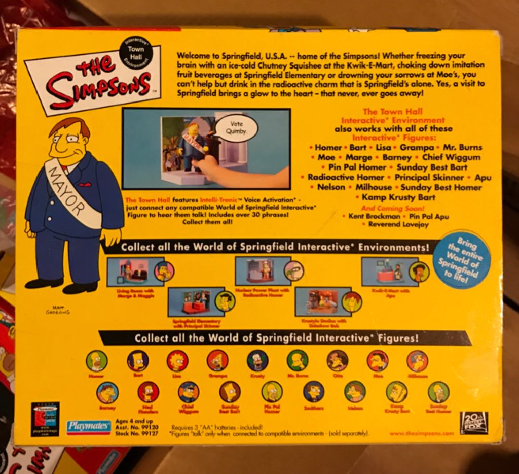 Simpson’s - Town Hall & Mayor Quimby - Playmates (The Simpsons) action figure collectible [Barcode 043377991274] - Main Image 2