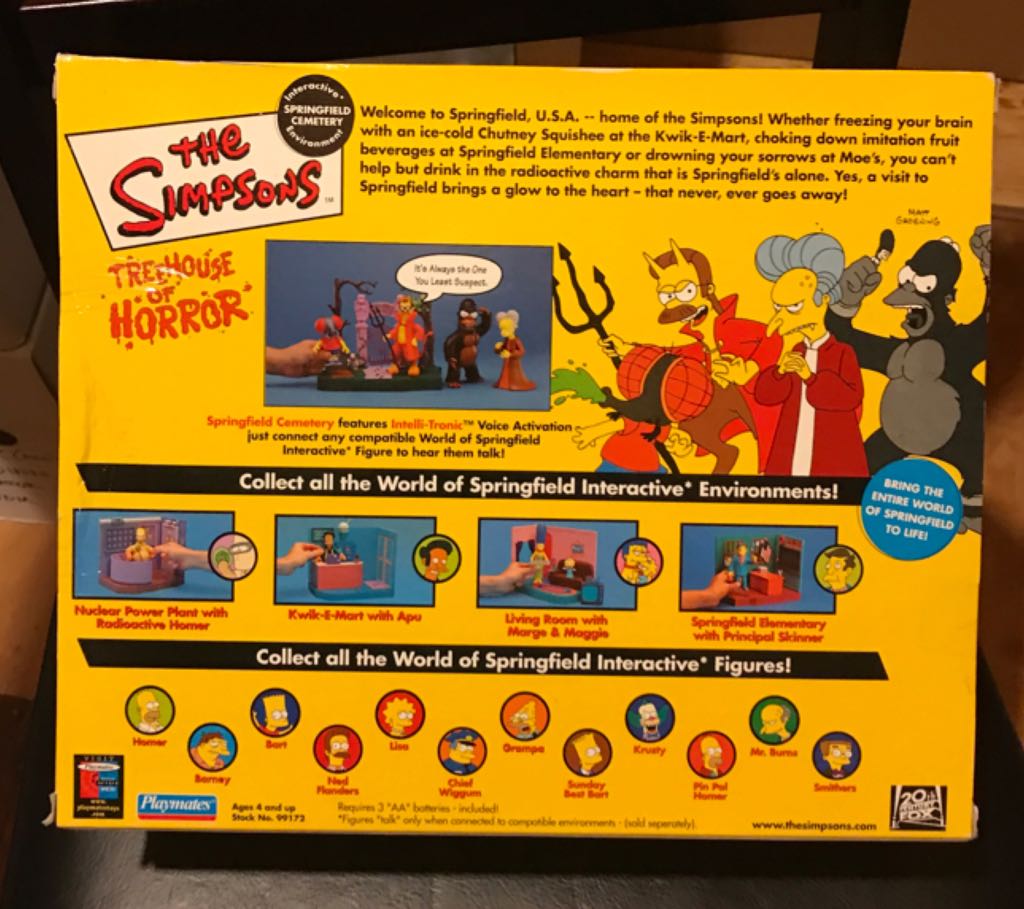 Simpsons Wos Treehouse of Horror 1 Springfield Cemetary - Playmates (The Simpsons) action figure collectible [Barcode 043377991724] - Main Image 2