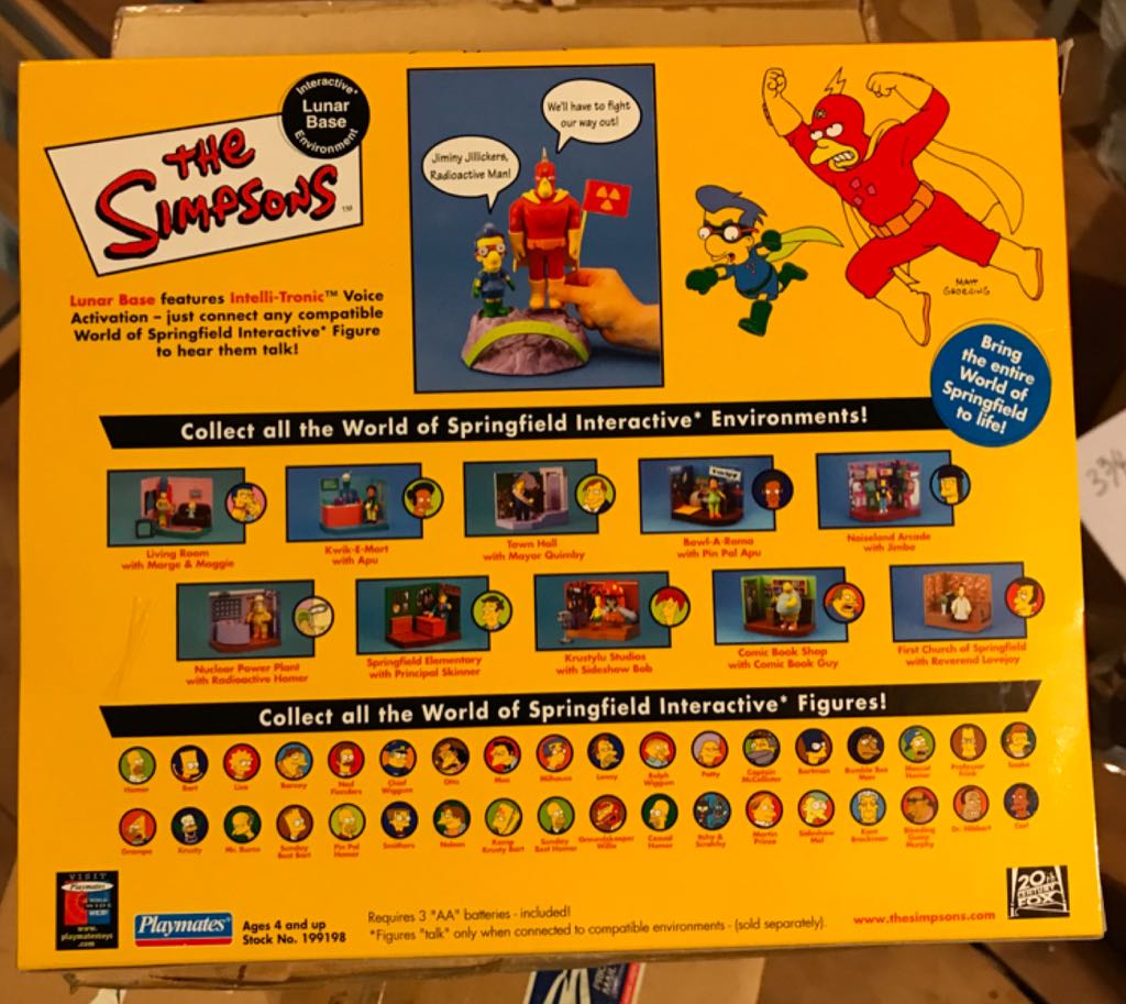 Lunar Base Environment - Playmates (Simpsons) (Jeremy Bullouch Signed Boba Fett) action figure collectible [Barcode 043377991984] - Main Image 2