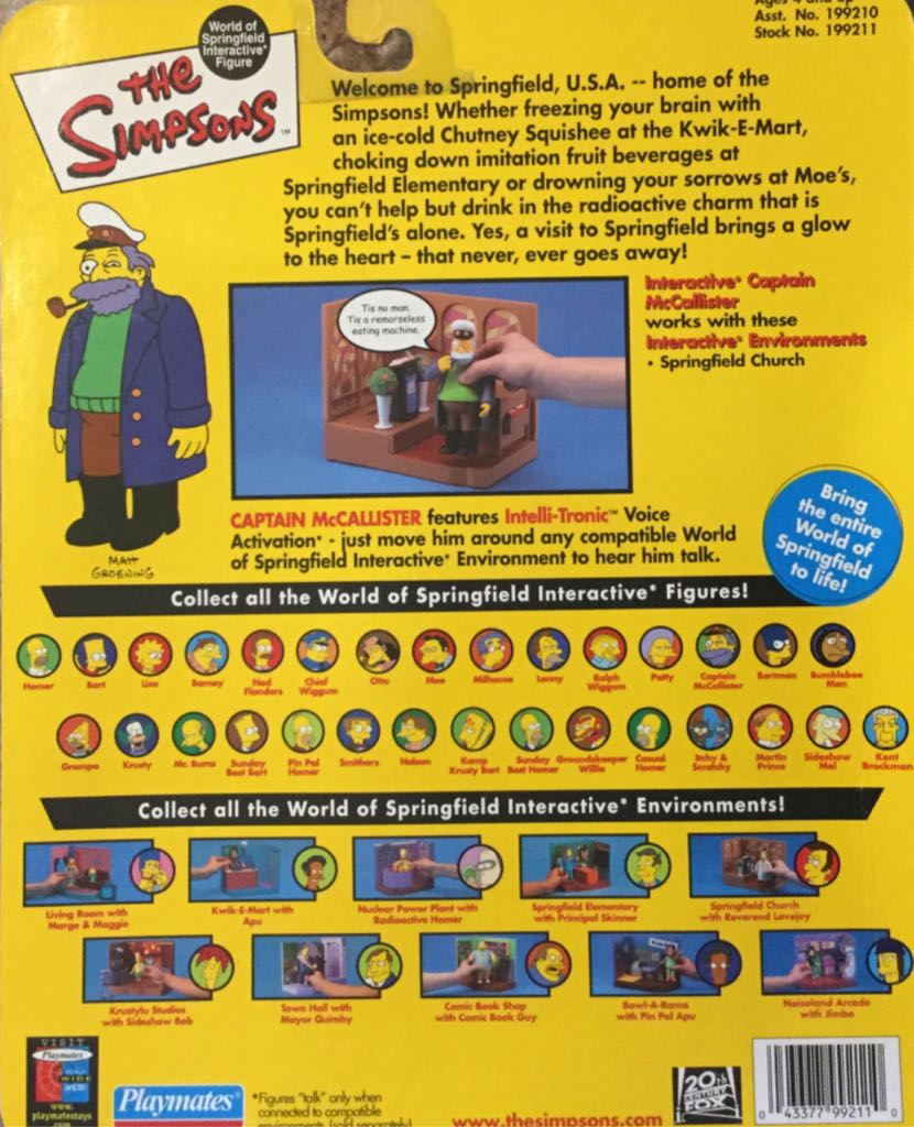 SIMPSONS captin McCallister - Playmates (The Simpsons) action figure collectible [Barcode 043377992110] - Main Image 2