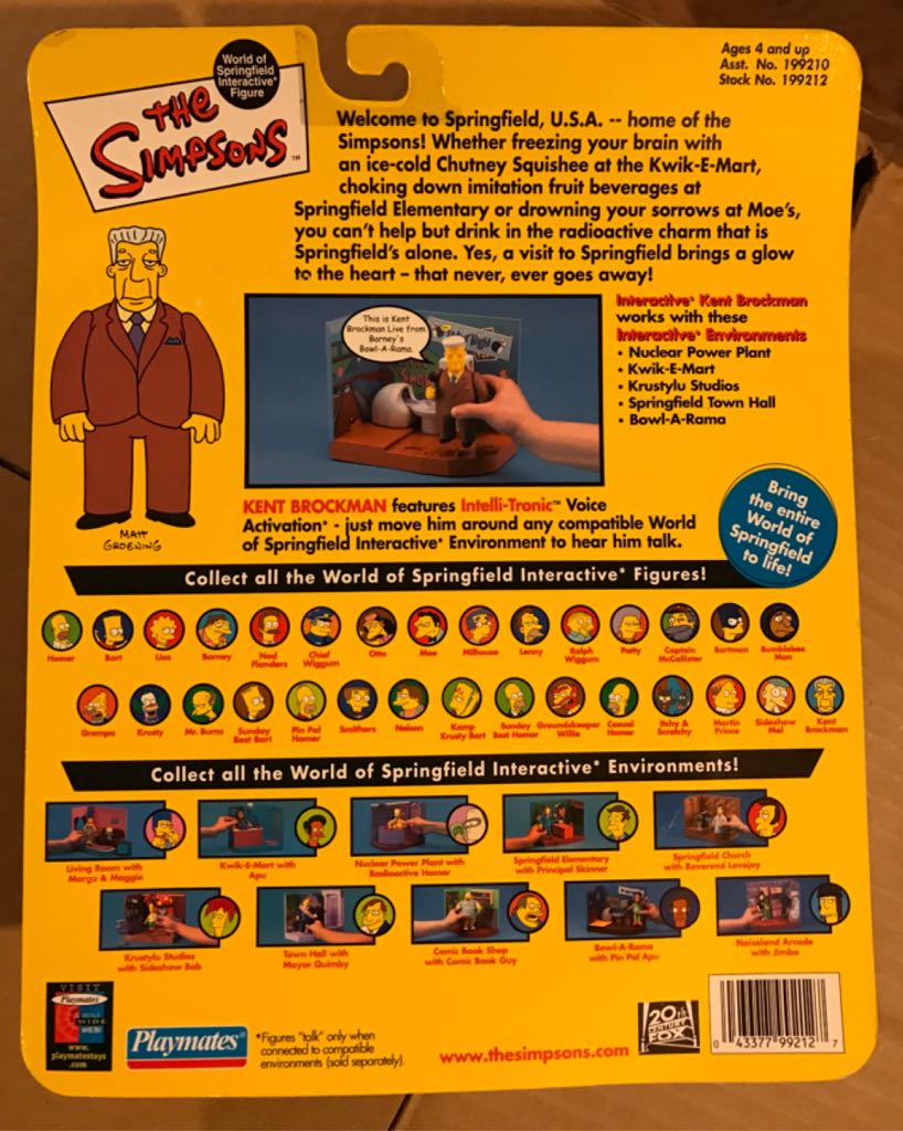 Kent Brockman - Playmates (Simpsons) (The Simpsons) action figure collectible [Barcode 043377992127] - Main Image 2