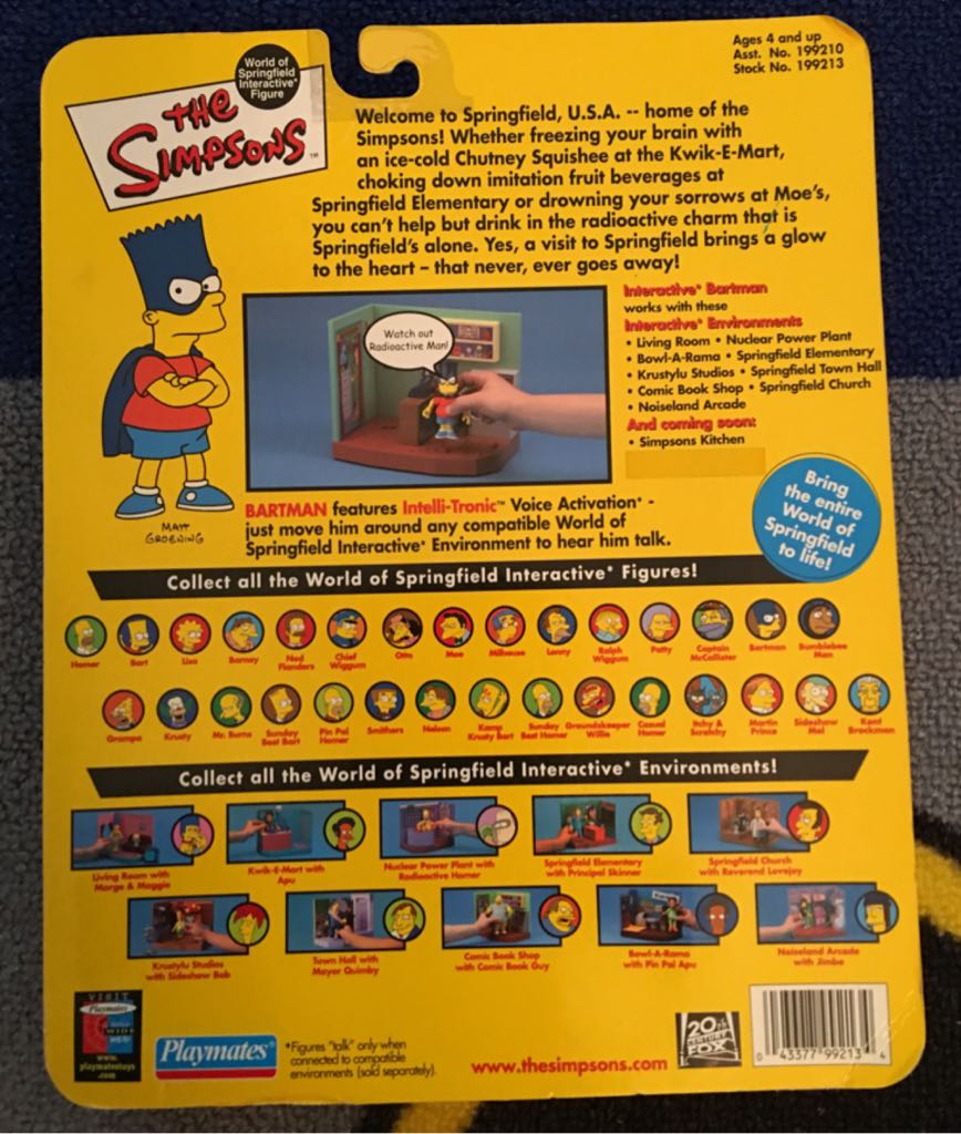 The Simpsons: Bartman - Playmates (The Simpsons) action figure collectible [Barcode 043377992134] - Main Image 2