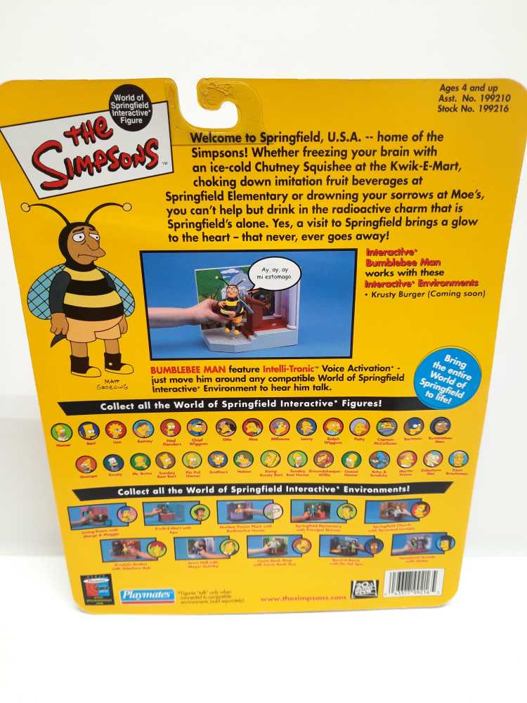 Bumblebee Man - Playmates (World of Springfield: Simpsons) action figure collectible [Barcode 043377992165] - Main Image 2