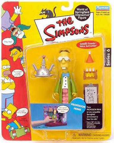 The Simpsons - WOS - Professor Frink - Playmates Toys (World of Springfield: Simpsons) action figure collectible [Barcode 043377992264] - Main Image 2