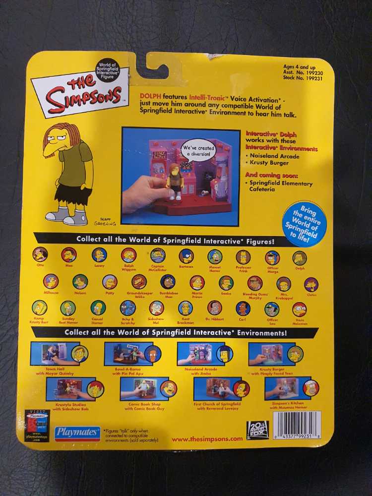 The Simpsons - WOS - Dolph - Playmates (The Simpsons) (The Simpsons) action figure collectible [Barcode 043377992318] - Main Image 3