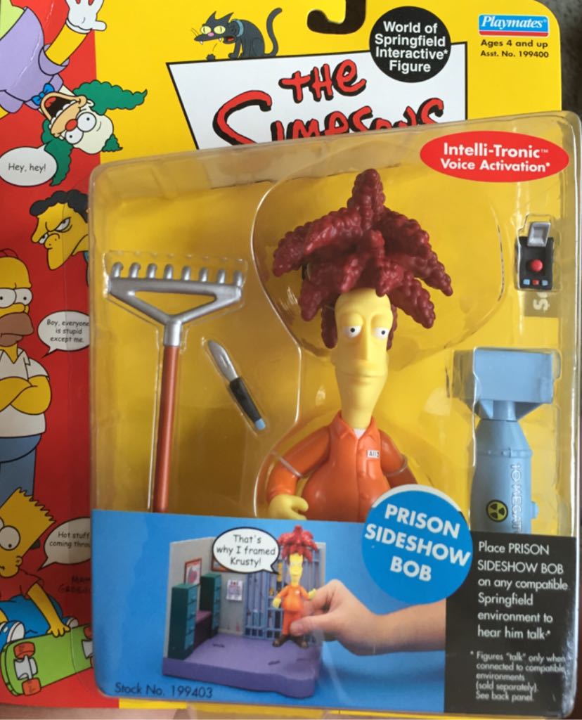 The Simpsons - WOS - Prison Sideshow Bob - Playmates Toys (The Simpsons) action figure collectible [Barcode 043377994039] - Main Image 1