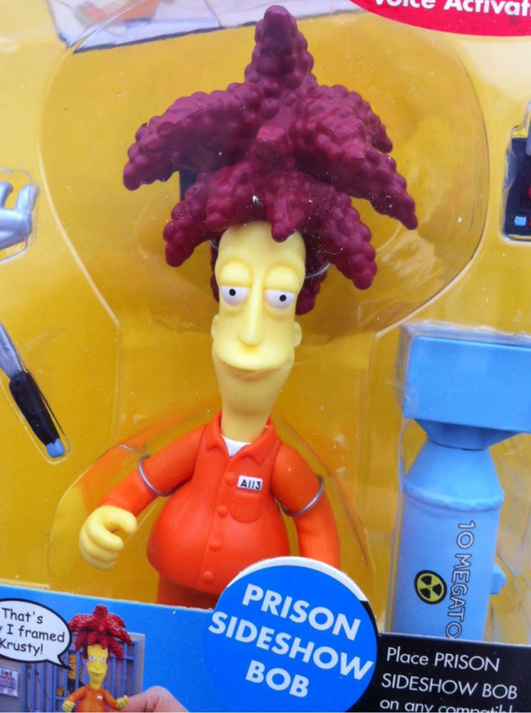 The Simpsons - WOS - Prison Sideshow Bob - Playmates Toys (The Simpsons) action figure collectible [Barcode 043377994039] - Main Image 2