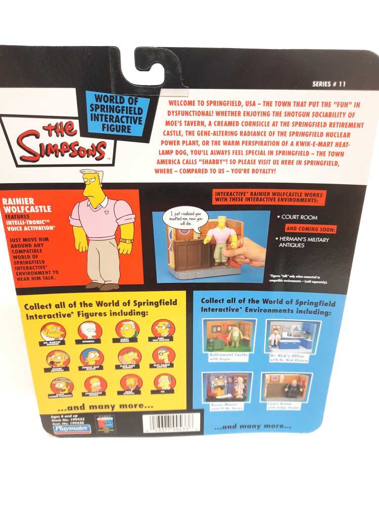 Rainier Wolfcast - Playmates (World of Springfield: Simpsons) action figure collectible [Barcode 043377994336] - Main Image 2