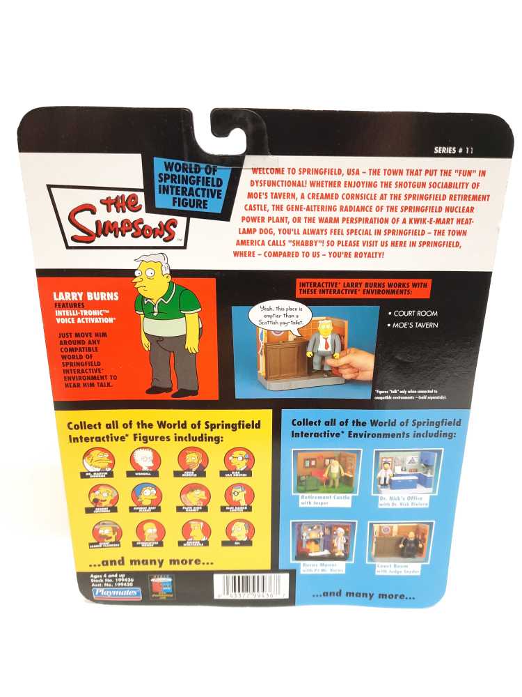 Larry Burns - Playmates (World of Springfield: Simpsons) action figure collectible [Barcode 043377994367] - Main Image 2