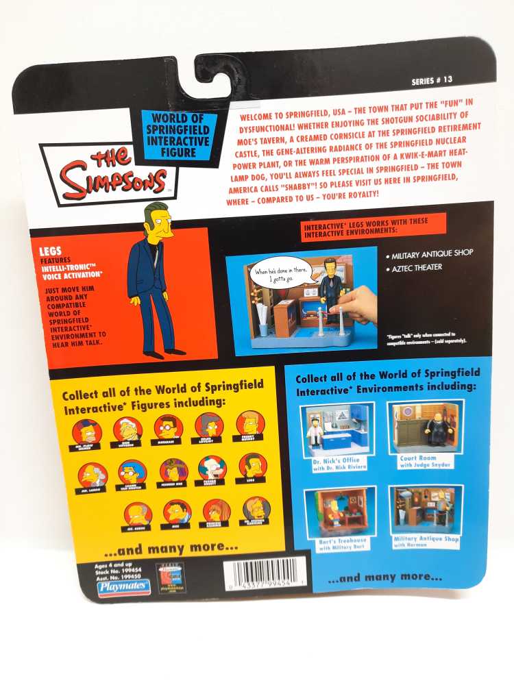 Legs - Playmates (World of Springfield: Simpsons) action figure collectible [Barcode 043377994541] - Main Image 2