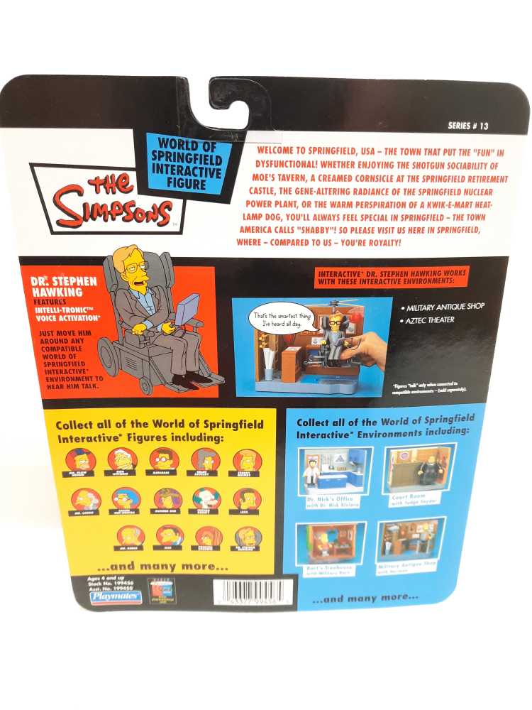 Dr. Stephen Hawking - Playmates (World of Springfield: Simpsons) action figure collectible [Barcode 043377994565] - Main Image 2