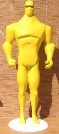 JLU Amazo Gold - Mattel (Justice League Unlimited) action figure collectible [Barcode 027084258356] - Main Image 2