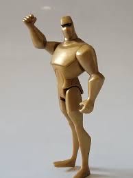 JLU Amazo Gold - Mattel (Justice League Unlimited) action figure collectible [Barcode 027084258356] - Main Image 3