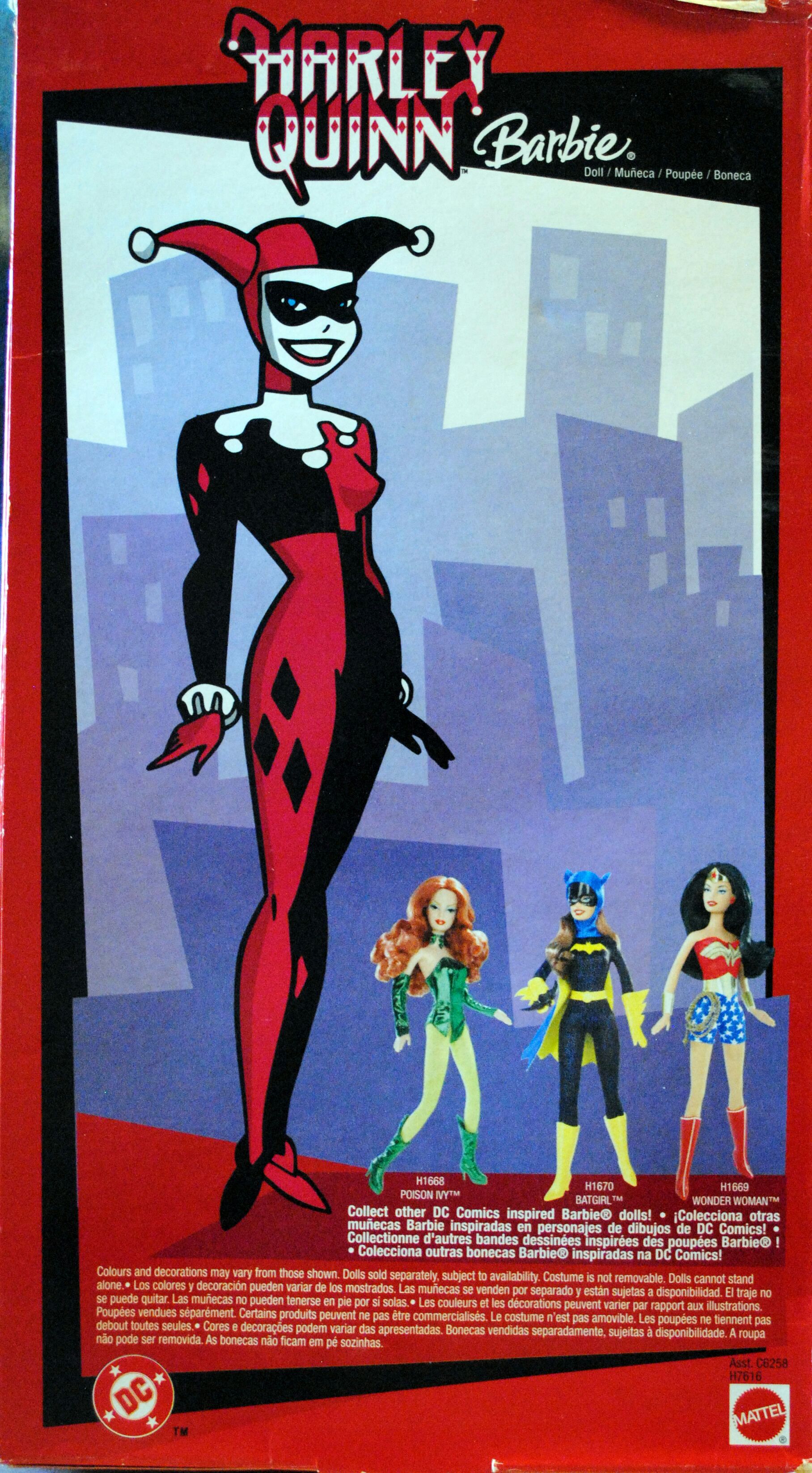 Harley Quinn - DC/ Mattel (DC Barbie) action figure collectible [Barcode 027084262391] - Main Image 2