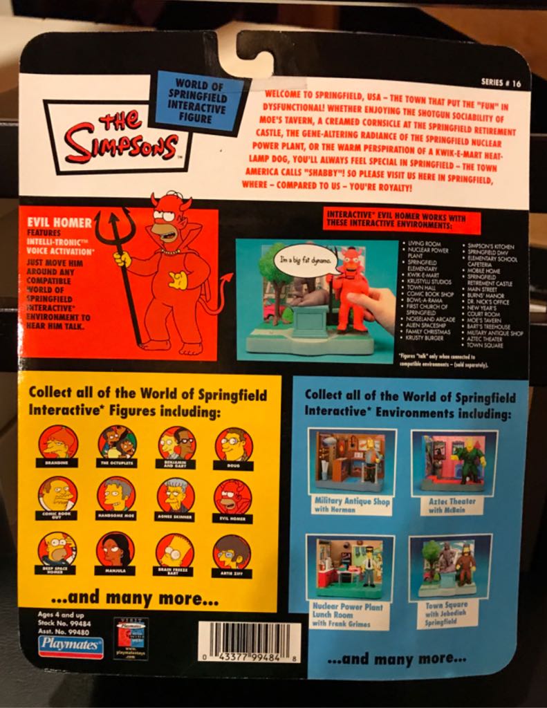 Evil Homer - Playmates (World of Springfield: Simpsons) action figure collectible [Barcode 043377994848] - Main Image 2