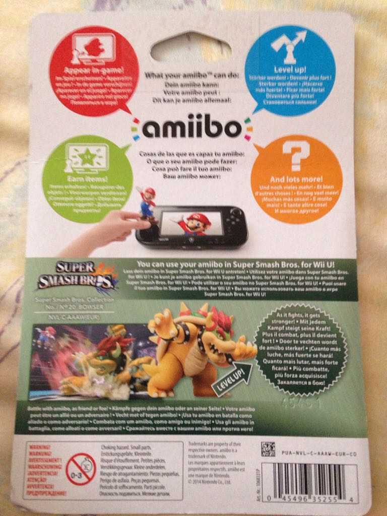 Amiibo 19: Bowser - Nintendo (Super Smash Bros. for Nintendo 3DS/Wii U) action figure collectible [Barcode 045496352554] - Main Image 2