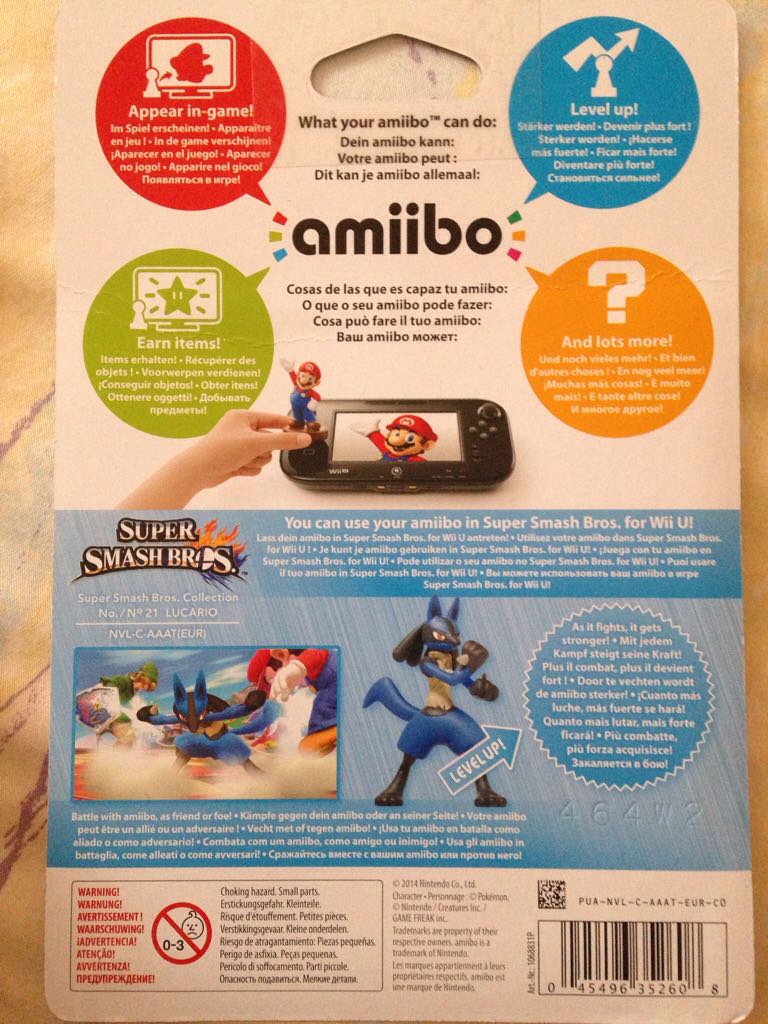 Amiibo 22: Lucario - Nintendo (Super Smash Bros. for Nintendo 3DS/Wii U) action figure collectible [Barcode 045496352608] - Main Image 2