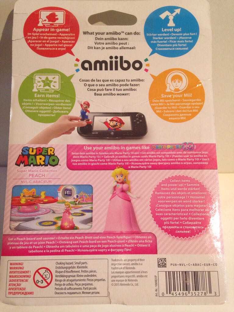 Amiibo: Peach - Nintendo (Super Mario) action figure collectible [Barcode 045496352783] - Main Image 2