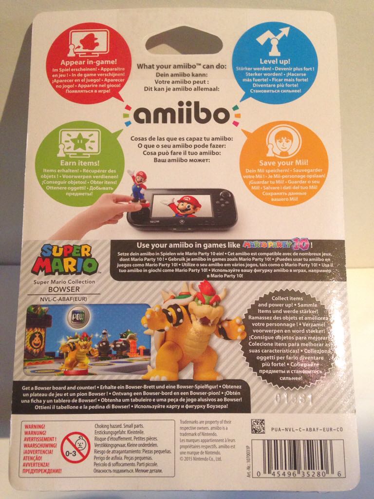 Amiibo: Bowser - Nintendo (Super Mario Collection) action figure collectible [Barcode 045496352806] - Main Image 2