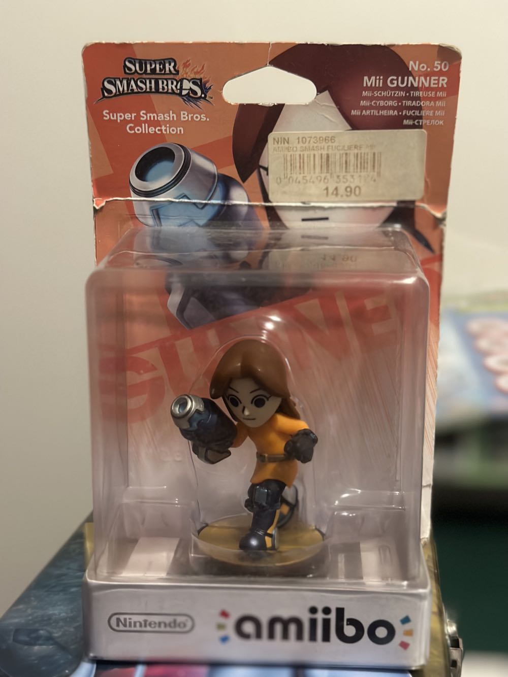 Amiibo 50: Mii Gunner - Nintendo (Super Smash Bros. for Nintendo 3DS/Wii U) action figure collectible [Barcode 045496353124] - Main Image 2