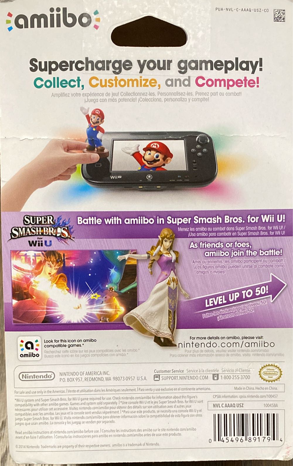 Super Smash Bros Zelda - Nintendo (Amiibo) action figure collectible [Barcode 045496891794] - Main Image 2