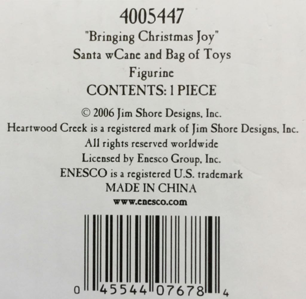 Bringing Christmas Joy - Enesco (Jim Shore Heartwood Creek) action figure collectible [Barcode 045544076784] - Main Image 2