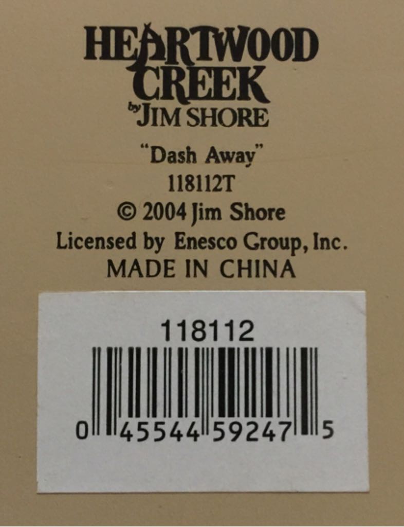 Dash Away - Enesco (Jim Shore Heartwood Creek) action figure collectible [Barcode 045544592475] - Main Image 2