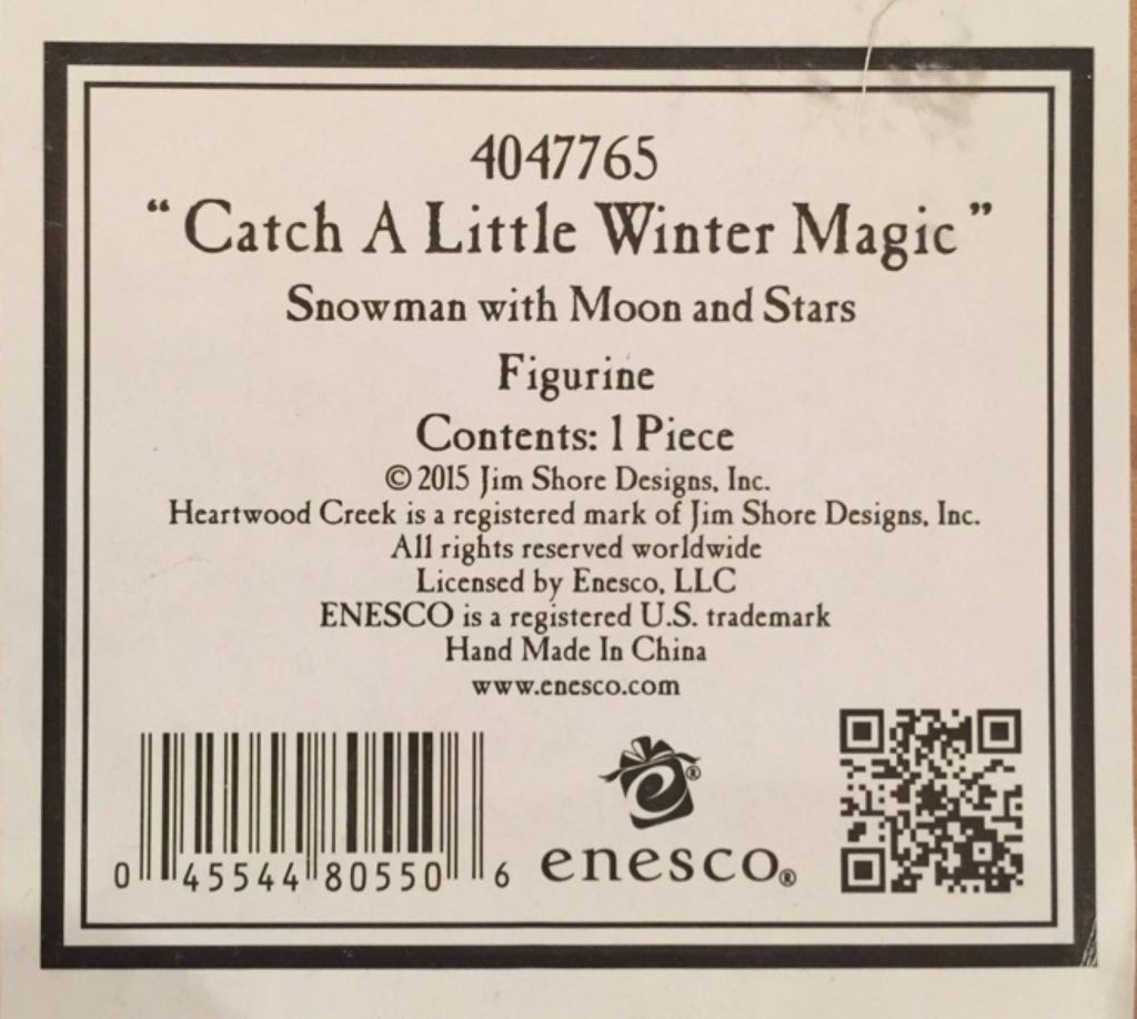 Catch A Little Winter Magic - Enesco (Jim Shore Heartwood Creek) action figure collectible [Barcode 045544805506] - Main Image 2
