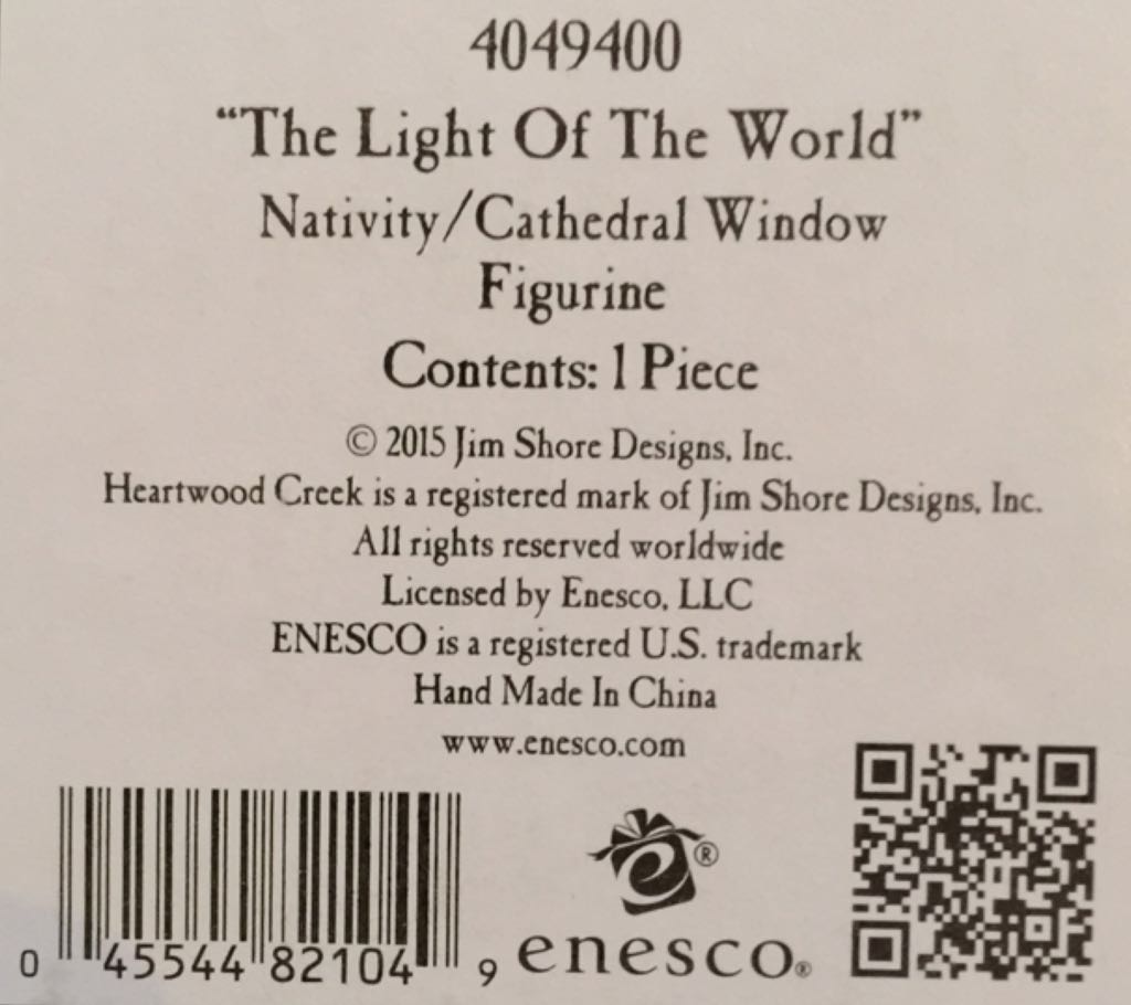 The Light Of The World - Enesco (Jim Shore Heartwood Creek) action figure collectible [Barcode 045544821049] - Main Image 2