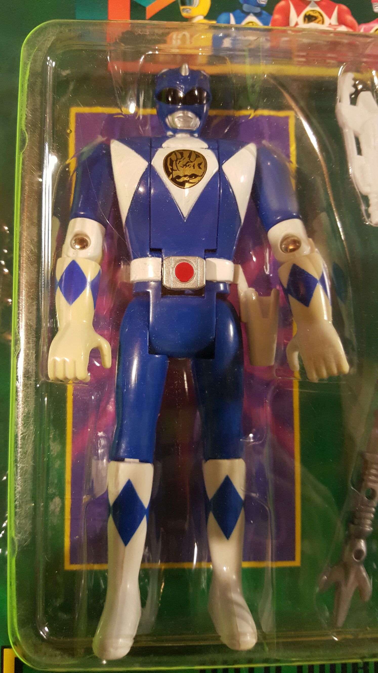 Power Rangers Billy Action Figure - Bandai America (Mighty Morphin Power Rangers) action figure collectible [Barcode 045557023157] - Main Image 2