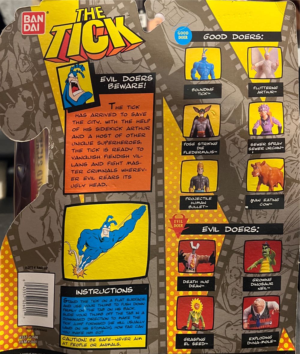 The Tick 1: The Tick - Bandai (The Tick) action figure collectible [Barcode 045557026011] - Main Image 2