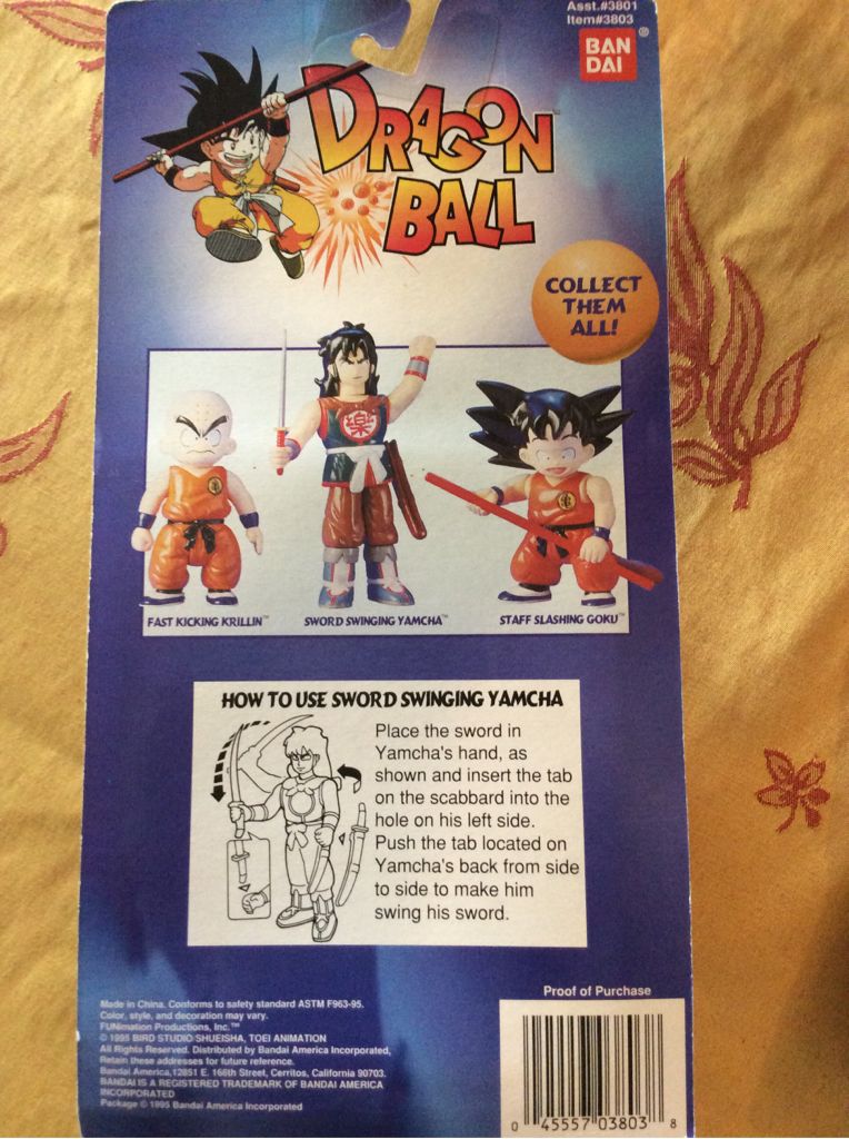 Dragon Ball Sword Swinging Yamcha  action figure collectible [Barcode 045557038038] - Main Image 2