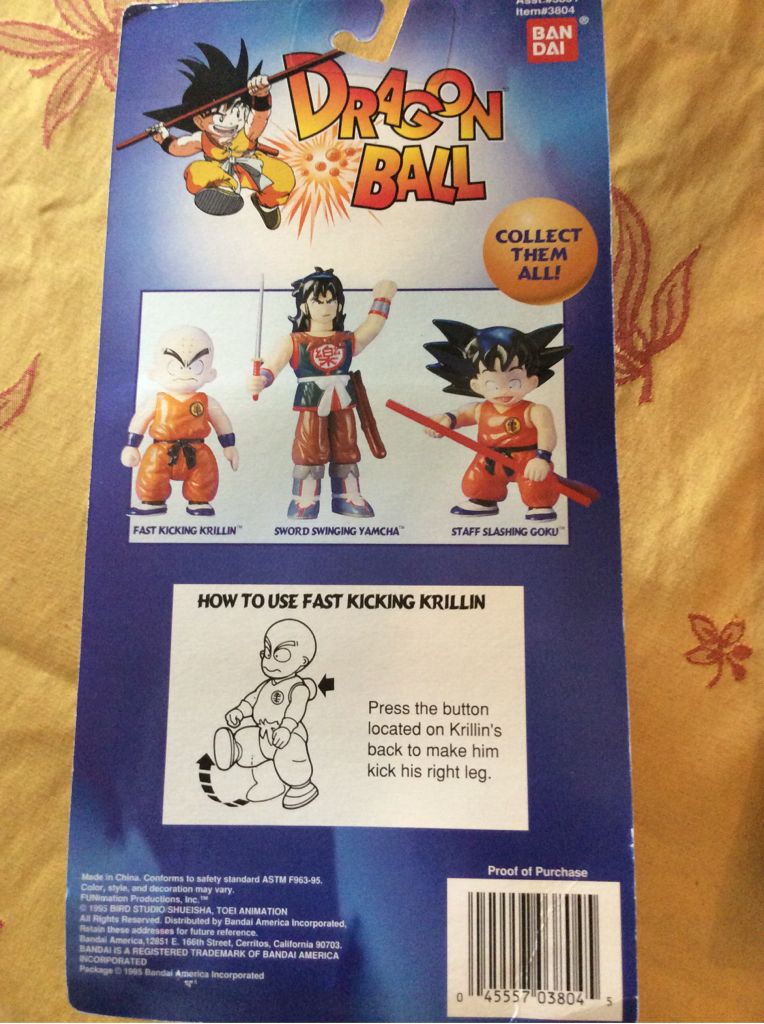 Dragon Ball Fast Kicking Krillin  (Dragon Ball) action figure collectible [Barcode 045557038045] - Main Image 2