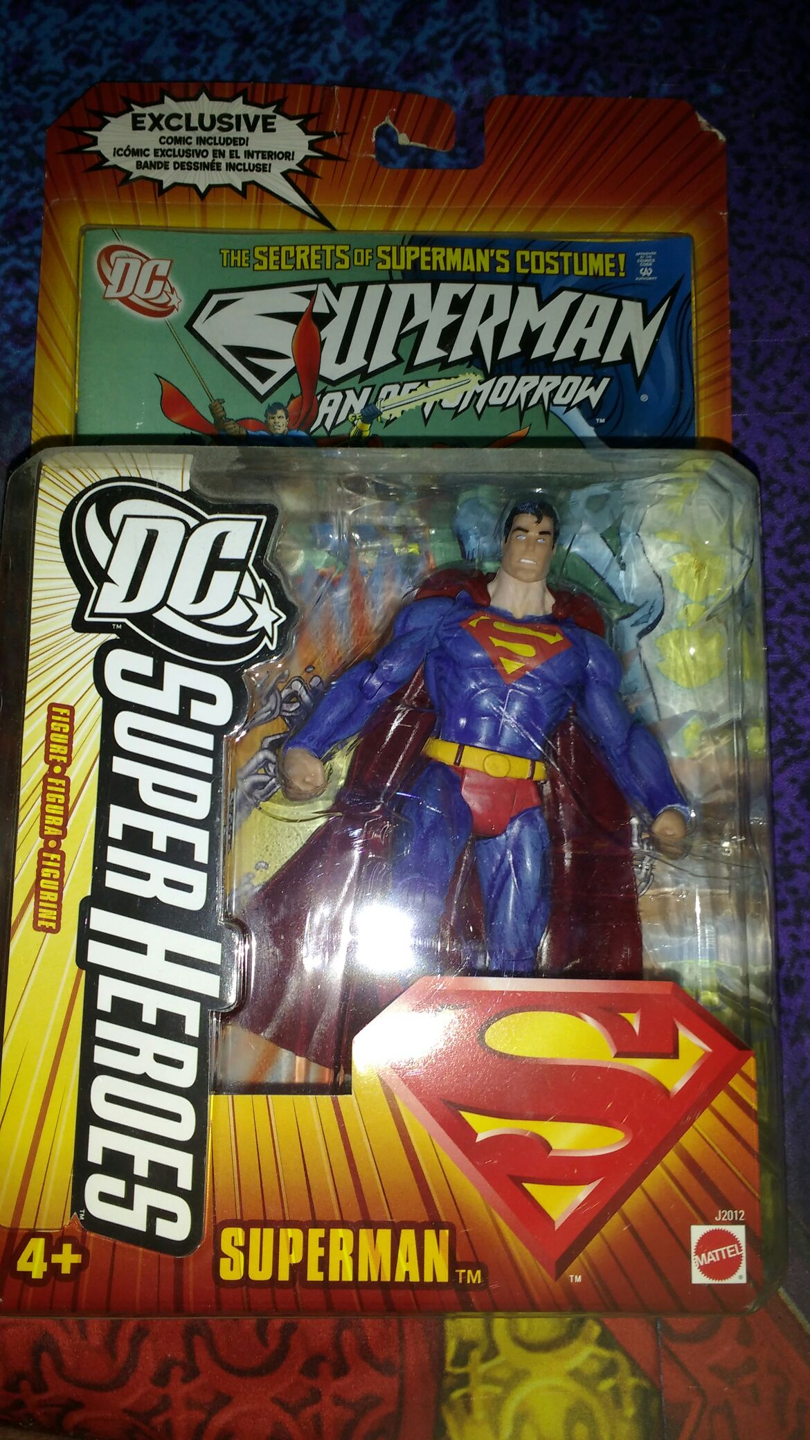 Superman™ (red & yellow symbol) - Mattel (DC Super Heroes™ S3 Select Sculpt™ Series) action figure collectible [Barcode 027084302875] - Main Image 1