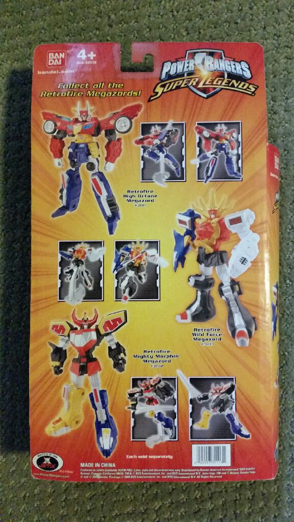 Power Rangers Super Legends Retrofire Wild Force Megazord - Bandai (Power Rangers Super Legends) action figure collectible [Barcode 045557311131] - Main Image 2