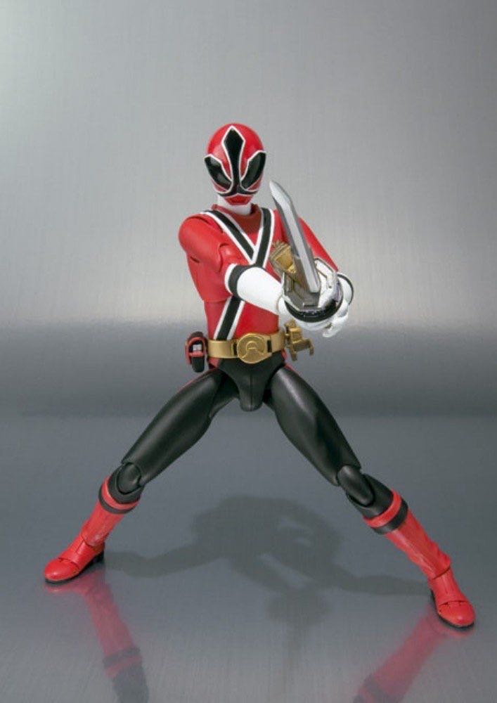Power Rangers: Shinken Red Power Ranger - Bandai (Power Rangers) action figure collectible [Barcode 045557318260] - Main Image 4