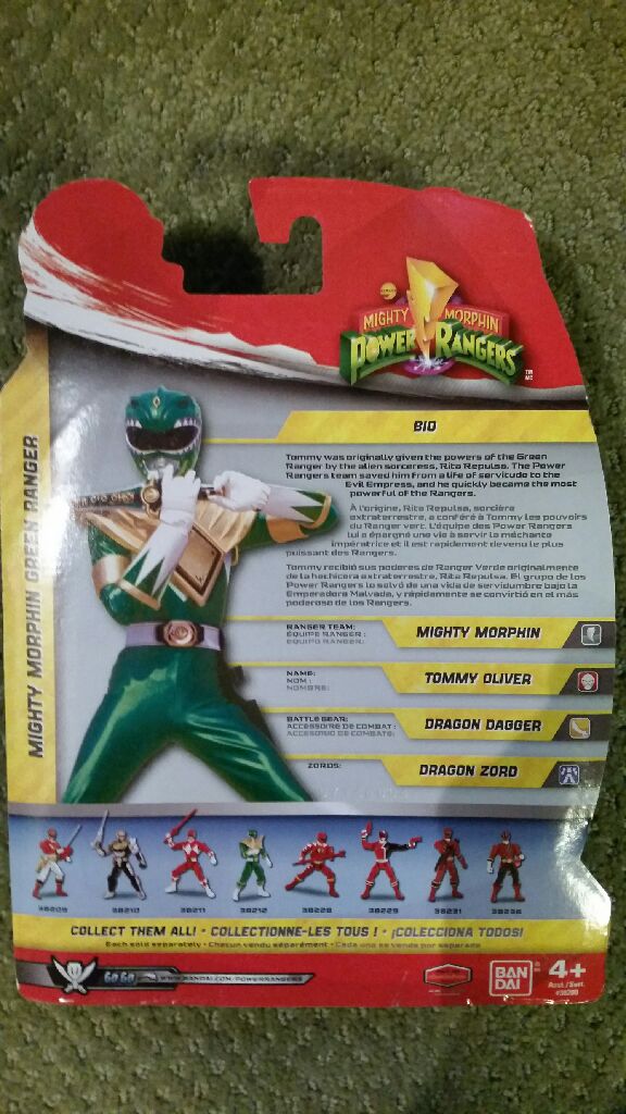 Power Rangers Mighty Morphin Green Ranger - Bandai (Super Mega Force) action figure collectible [Barcode 045557382124] - Main Image 2