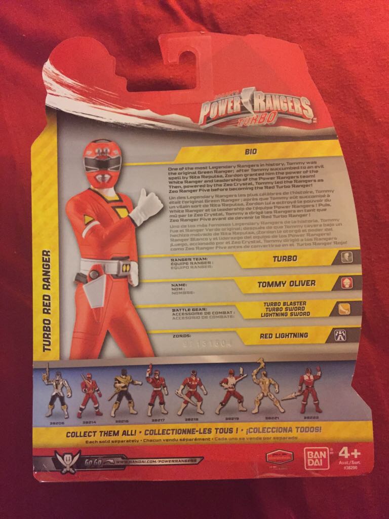 Turbo Red Ranger - Bandai (Power Rangers) action figure collectible [Barcode 045557382179] - Main Image 2