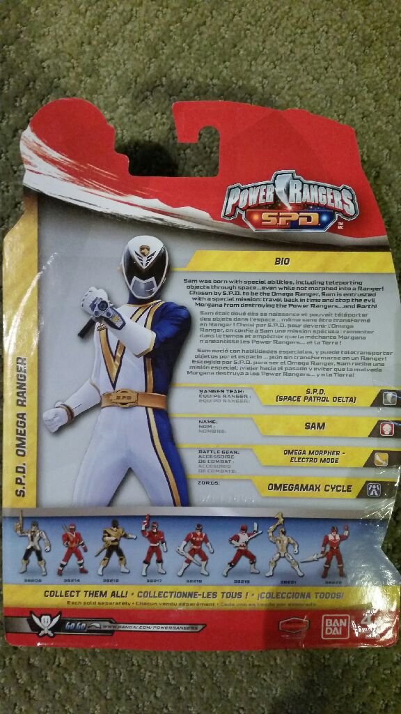 Power Rangers S.P.D. Omega Ranger - Bandai (Super Mega Force) action figure collectible [Barcode 045557382308] - Main Image 2