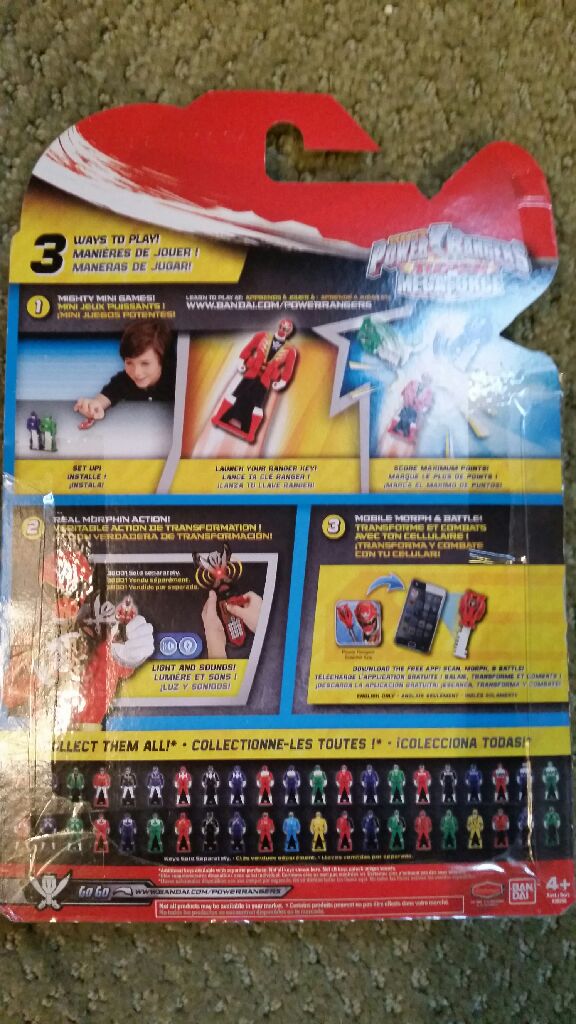 Power Rangers Legendary Light Speed Rescue Key Pack - Bandai (Super Mega Force) action figure collectible [Barcode 045557382575] - Main Image 2